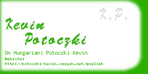 kevin potoczki business card